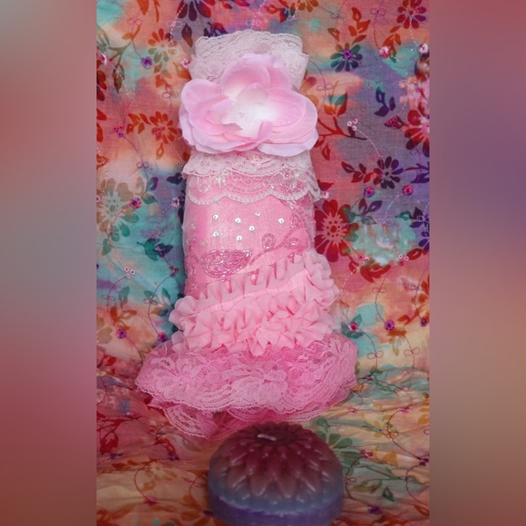 Hand Crafted Cherry Blossom &Rose Scented Pillow&Gypsy BottleSet - Picture 9 of 14